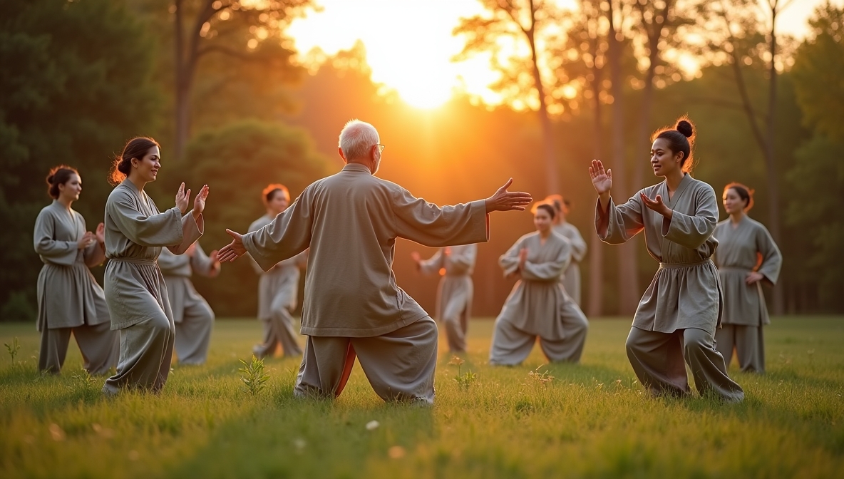 Tai Chi praksis i rolige omgivelser